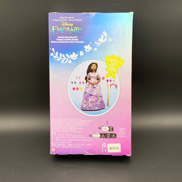 Disney Encanto Isabela Hair Play Doll Flower Accessories Damaged Box Movie - Picture 4 of 7